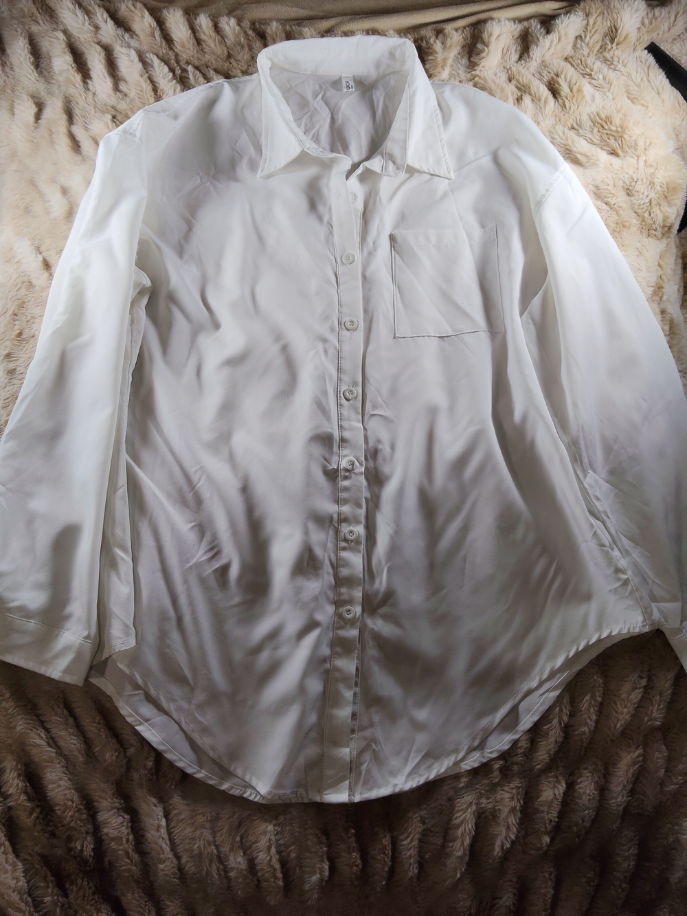 Classic White Button-Up Shirt